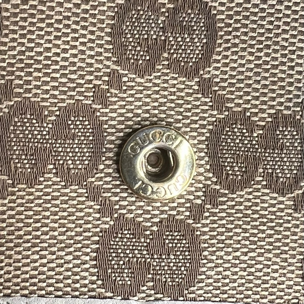 GUCCI Mayfair Authentic Long Monogram Bow Adorned Canvas Leather Wallet - Picture 10 of 12